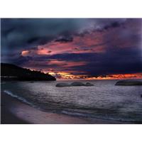 red sky